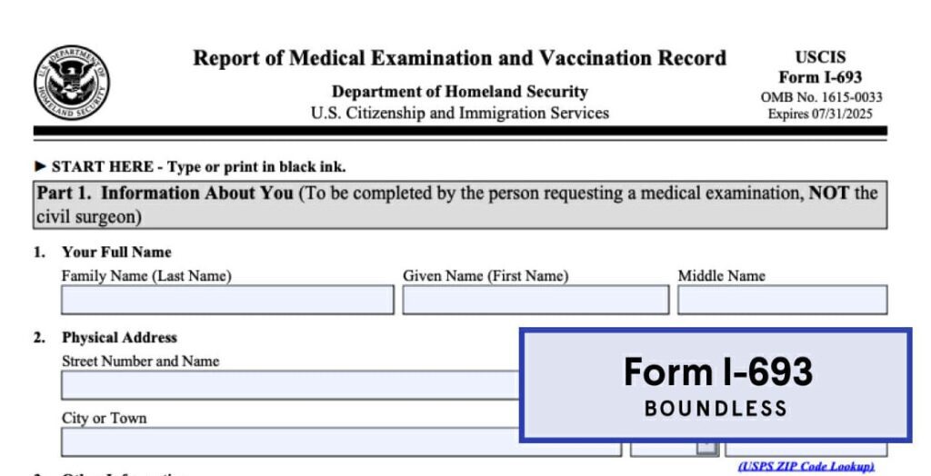 form i 693