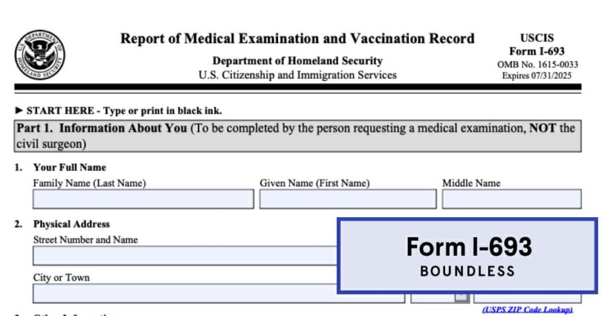 form i 693