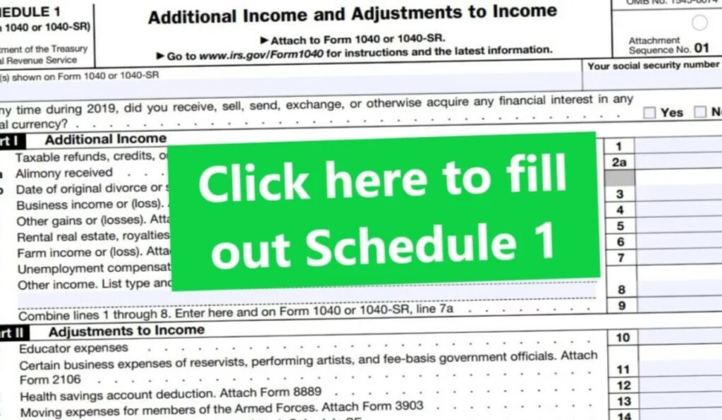 Schedule 1 Tax Form